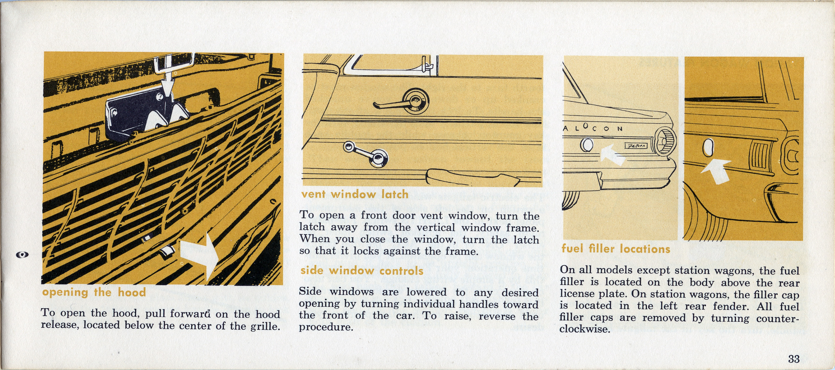 1964 Ford Falcon Owners Manual Page 62